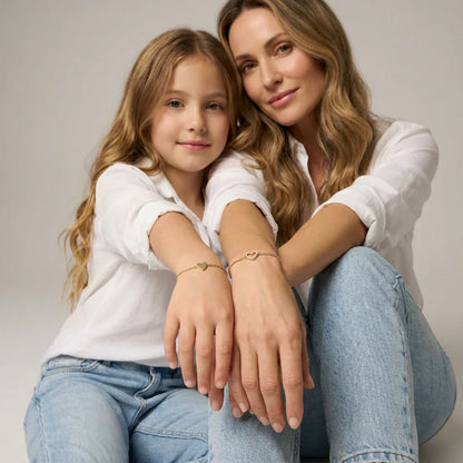 Náramek se sladěnými srdci